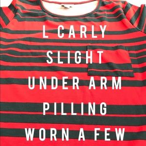 L Lularoe stripe Carly